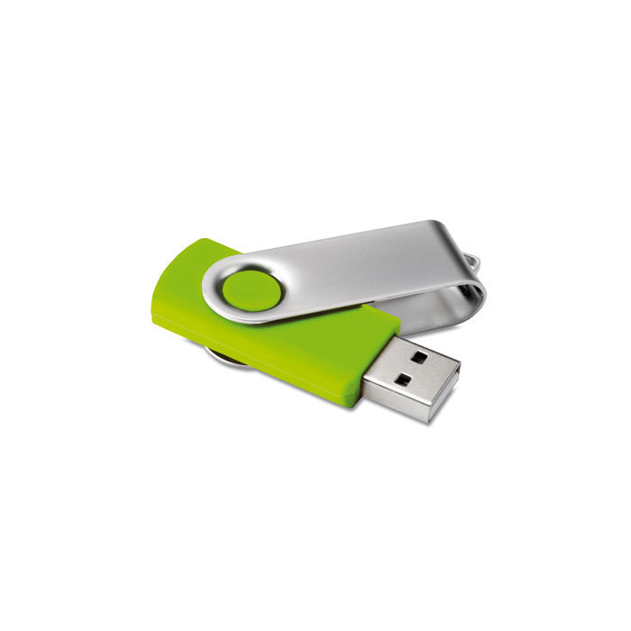 Techmate. USB flash 4GB Lime item picture back