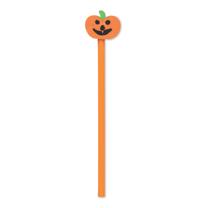 Matita di Halloween con gomma Arancio item picture front