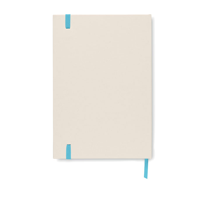 Notebook A5, cartone riciclato Turchese item picture back