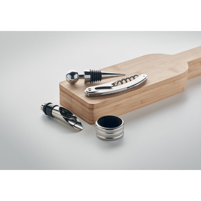 Set da vino forma di bottiglia Legno item detail picture