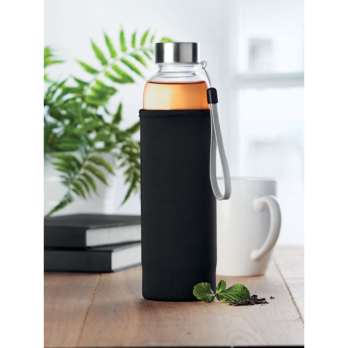 Single wall glass bottle 500ml Nero item ambiant picture