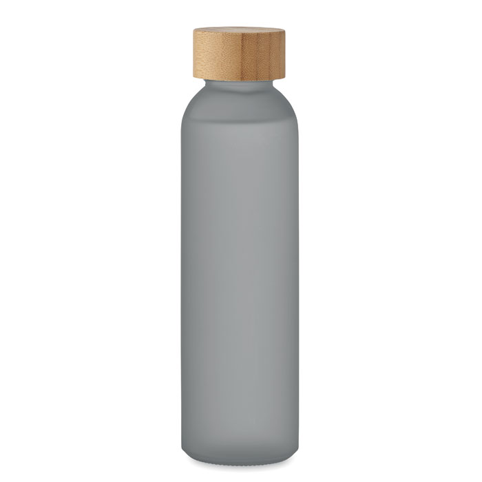 Frosted glass bottle 500ml Grigio Trasparente item picture side