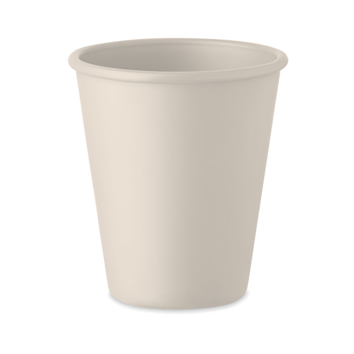 Reusable PLA single wall cup Beige item picture front