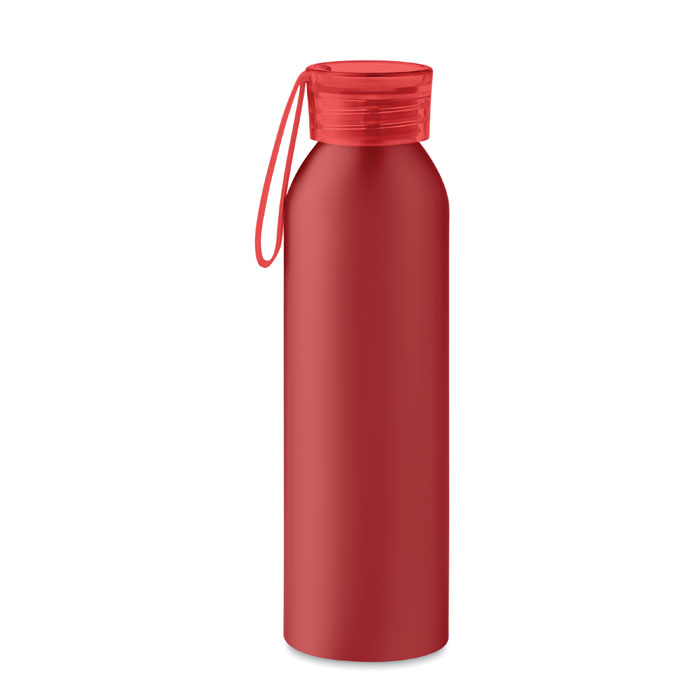 Recycled aluminum bottle Rosso item picture back