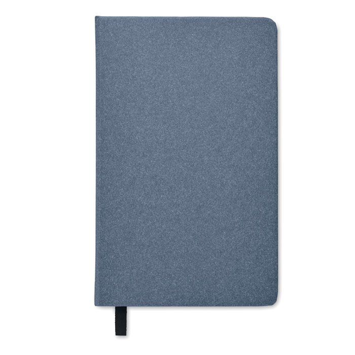 Notebook A5 in carta riciclata Blu item picture side