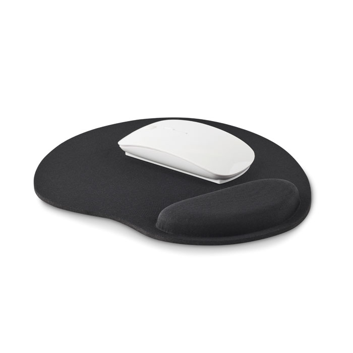 Tappetino mouse ergonomico black item picture side