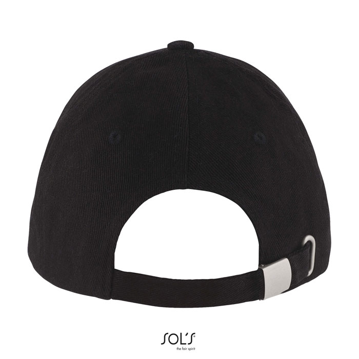 BUFFALO SIX PANEL CAP Black/Royal item picture side