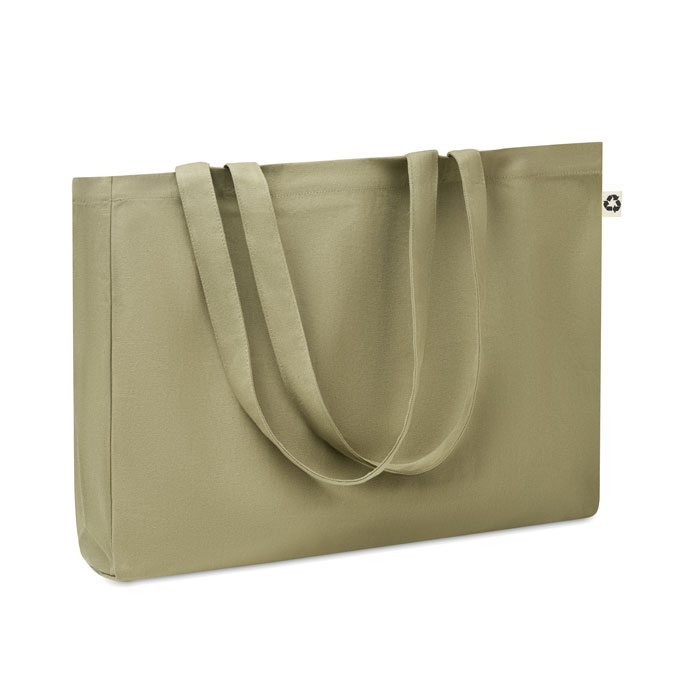 Borsa in tela riciclata 280 gr/ green item picture front