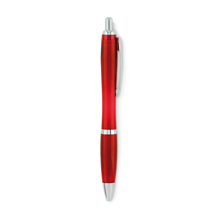 Ball pen in RPET Rosso Trasparente item picture top