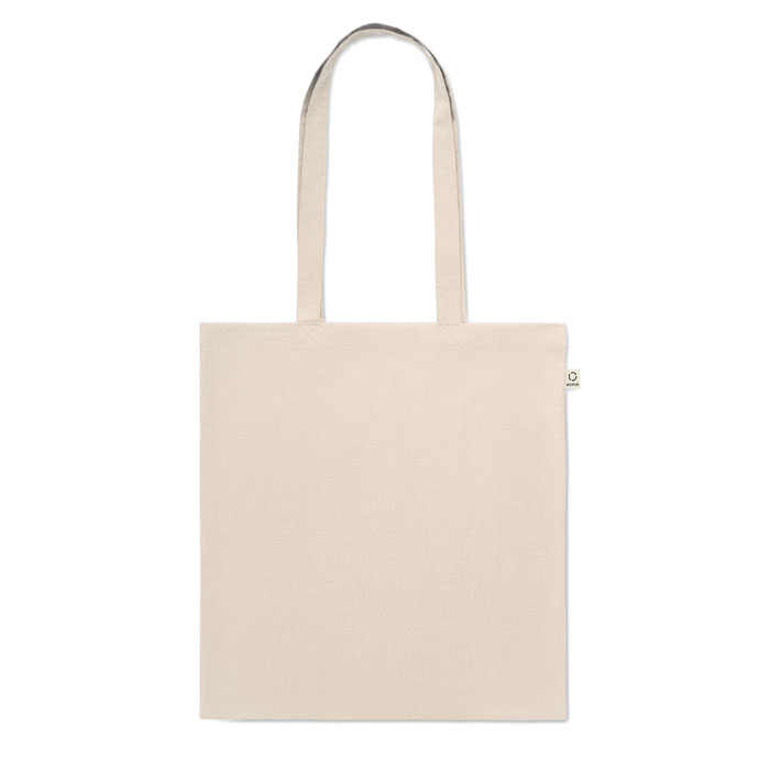 Shopper in cotone riciclato Beige item picture back