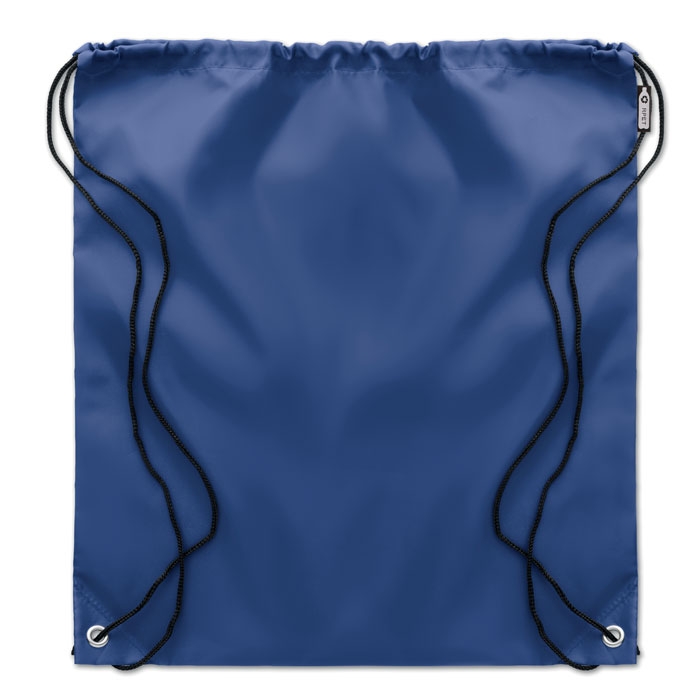 190T RPET drawstring bag Blu item picture back