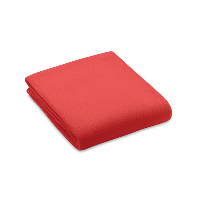 Coperta in pile RPET 130gr/m² red item picture front