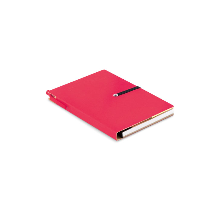 Notebook w/pen & memo pad red item picture front