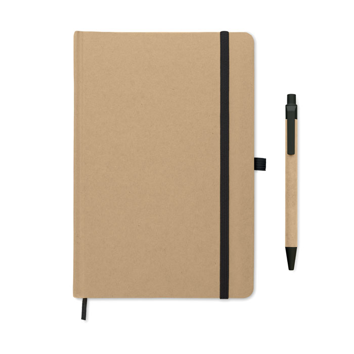 A5 notebook in recycled carton Nero item picture side