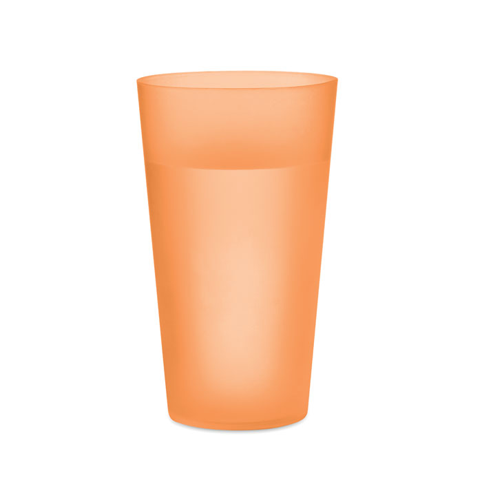 Bicchiere per eventi 500ml Arancio Trasparente item picture back