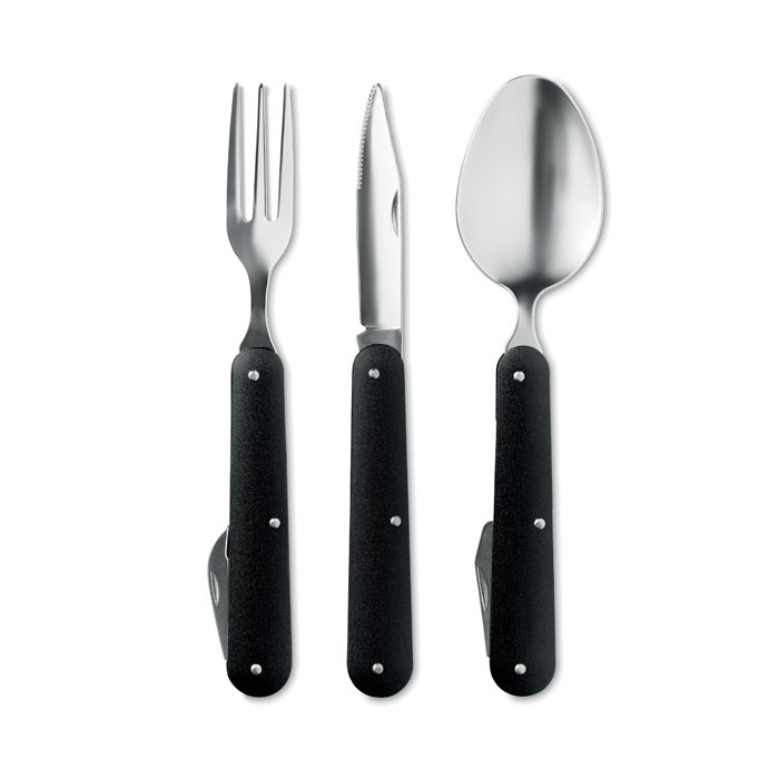 3-piece camping utensils set Nero item detail picture