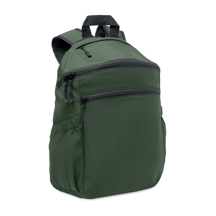 Zaino in nylon Ripstop 10L Verde Scuro item picture front