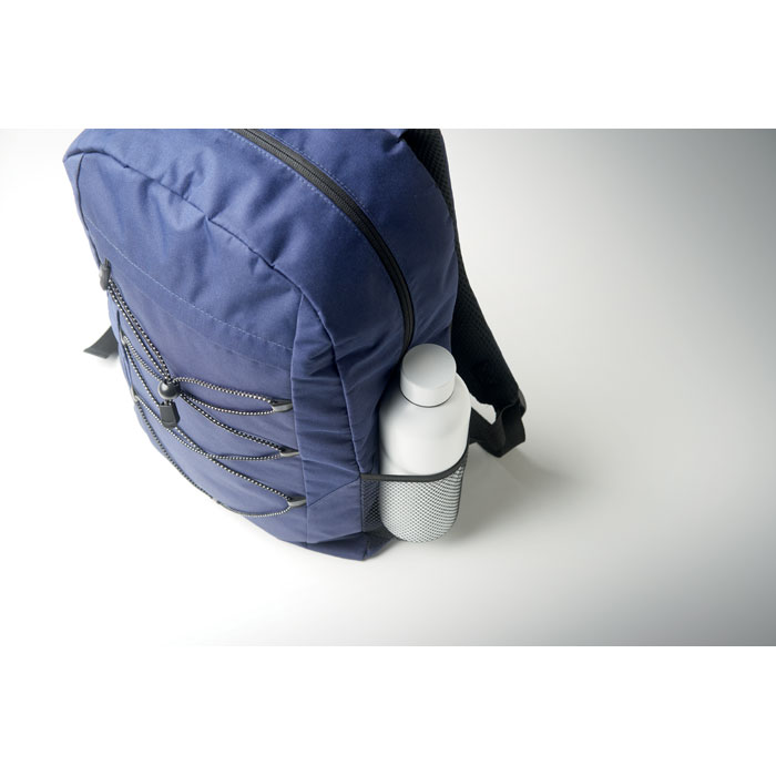 600D RPET polyester backpack Blu item picture 2