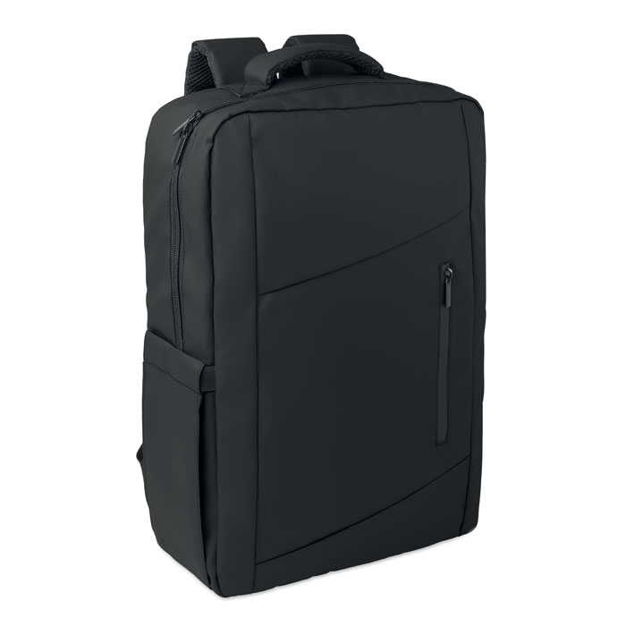 15" PU RPET laptop backpack Grigio Pietra item picture front