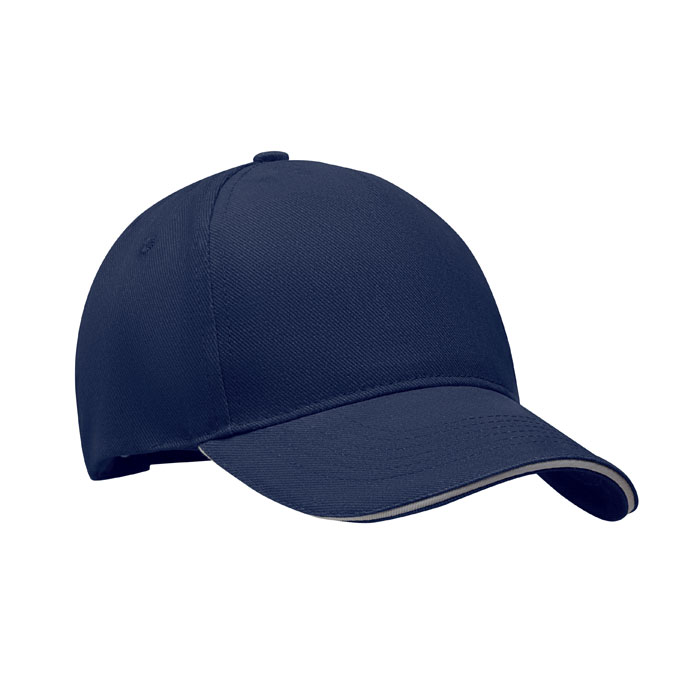 Cappellino a 5 pannelli blue/grey item picture front