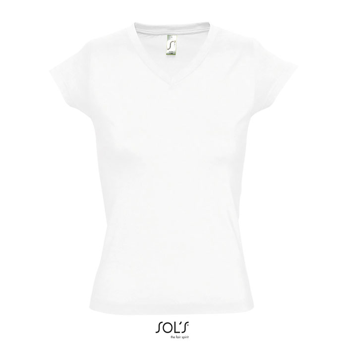 MOON WOMEN T-SHIRT 150g white item picture front