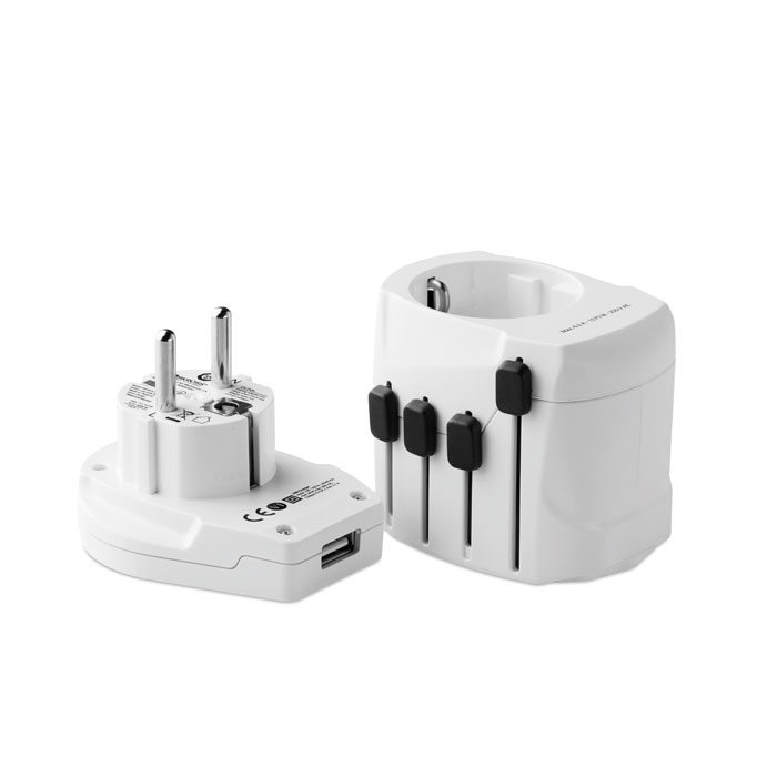 PRO World &amp; USB. 3-pole white item picture front