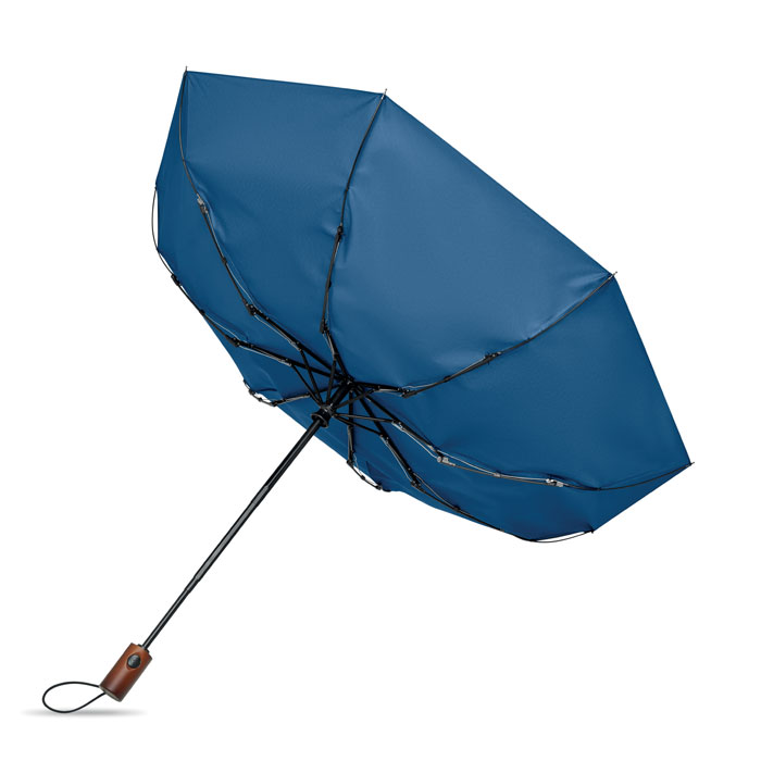 21" auto umbrella wood handle Blu Royal item picture top