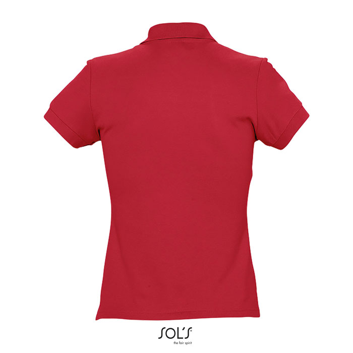 PASSION WOMEN POLO 170g Rosso item picture back