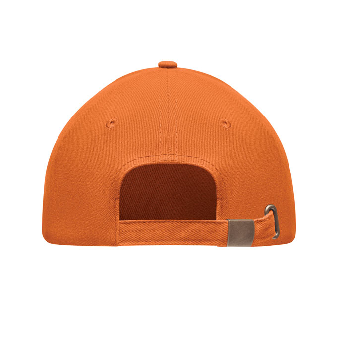 Brushed heavy cotton 6 panel Ba Arancio item picture back