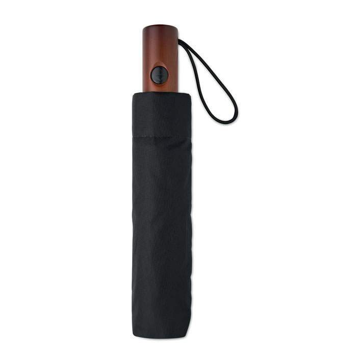 21" auto umbrella wood handle Nero item picture back