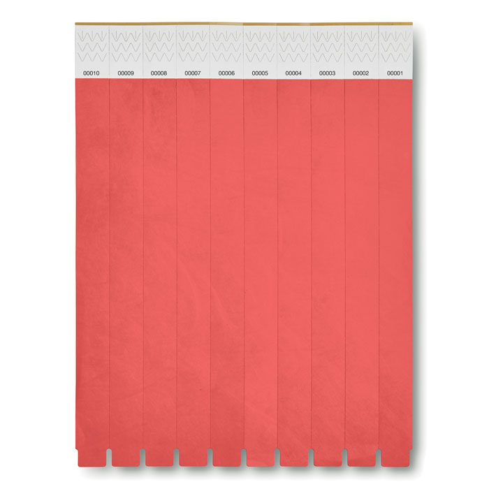 Braccialetto Tyvek® red item picture back