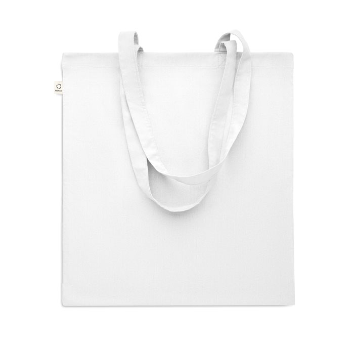 Recycled cotton shopping bag Bianco item picture open