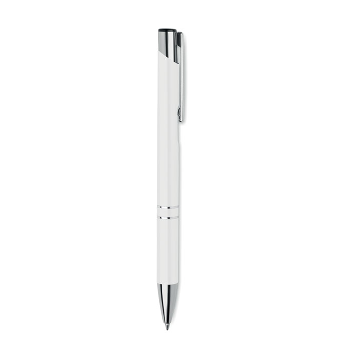 Penna a sfera in alluminio Bianco item picture side