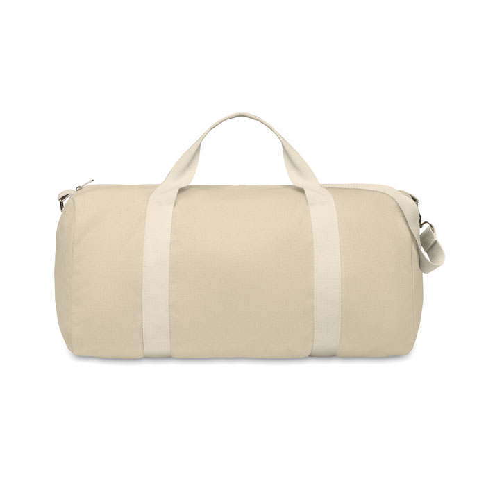 Recycled duffle bag 320 gr/m² Beige item picture side