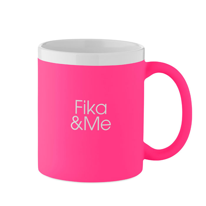 Ceramic mug 300ml Fucsia Neon item picture printed