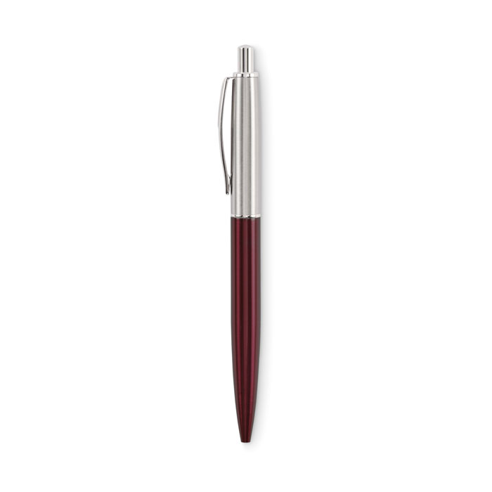 Penna a pulsante in confezione Borgogna item picture 3