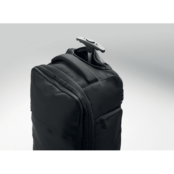 Backpack trolley in 290T RPET Nero item detail picture