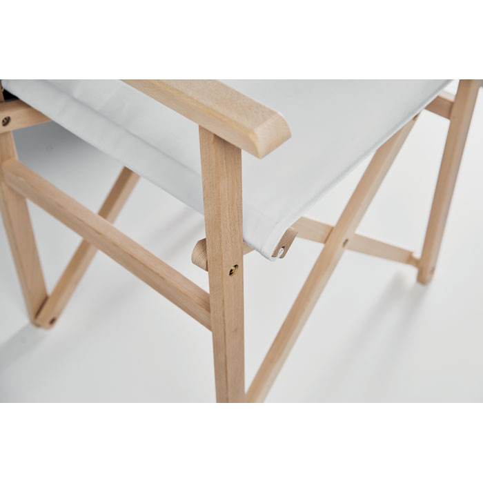 Foldable wooden beach chair Bianco item detail picture