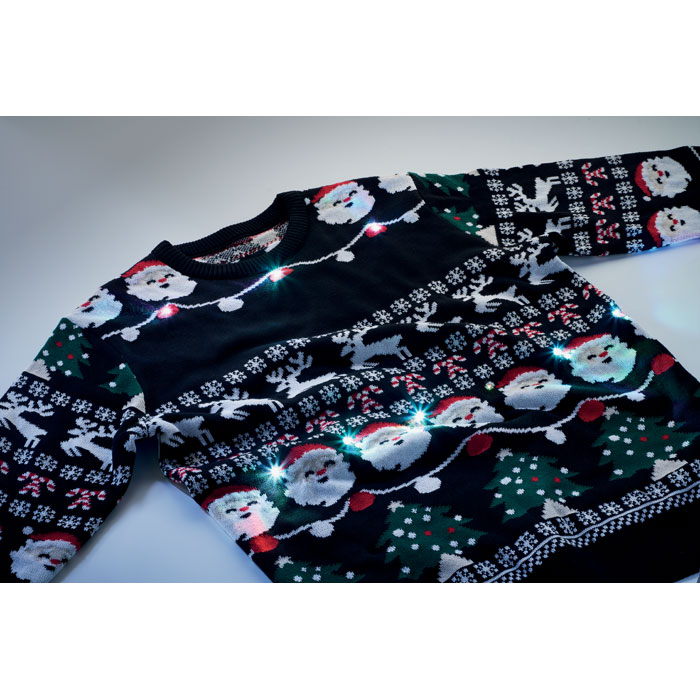 Maglione natalizio a LED L/XL Nero item picture 5