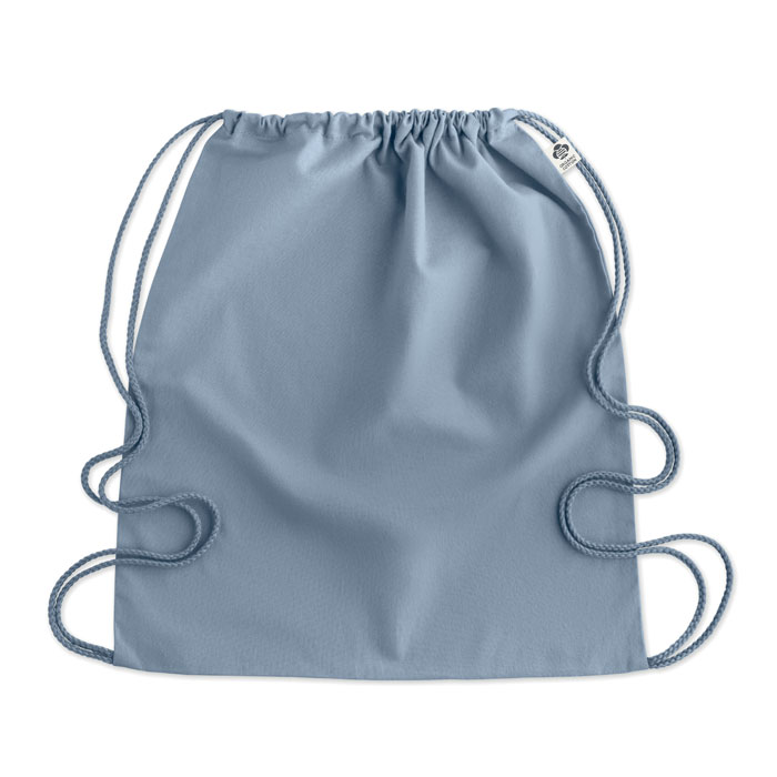 Organic cotton drawstring bag Blu Bambino item picture top