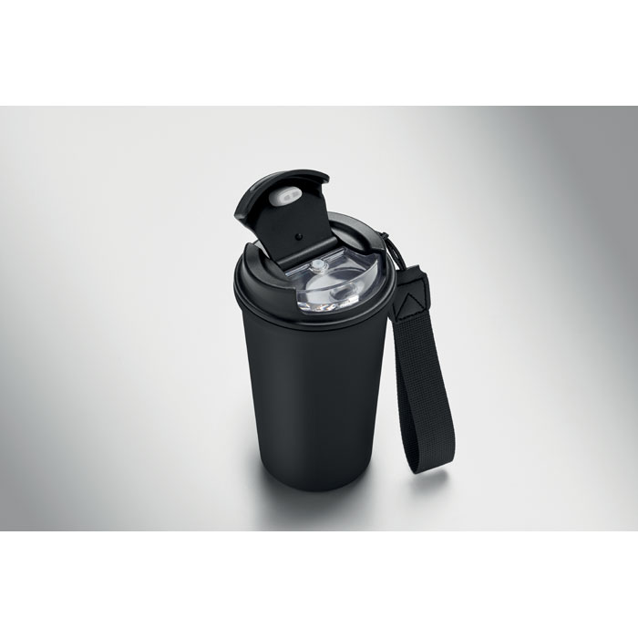 Bicchiere acciaio riciclato Nero item picture back