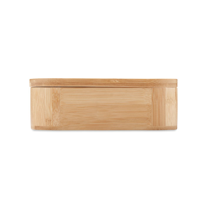 Bamboo lunch box 650ml Legno item picture open