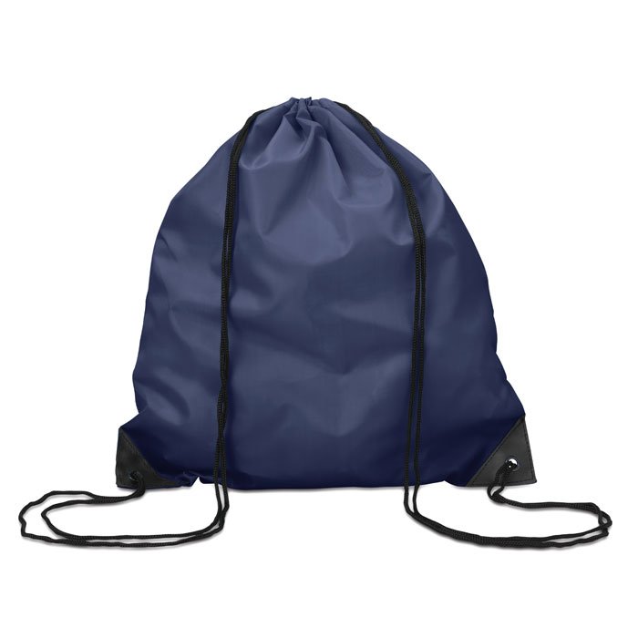 190T Polyester drawstring bag Nero item picture front