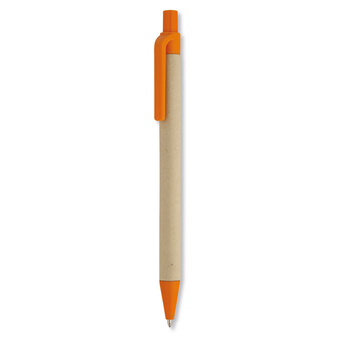 Penna a sfera in carta e mais Arancio item picture back
