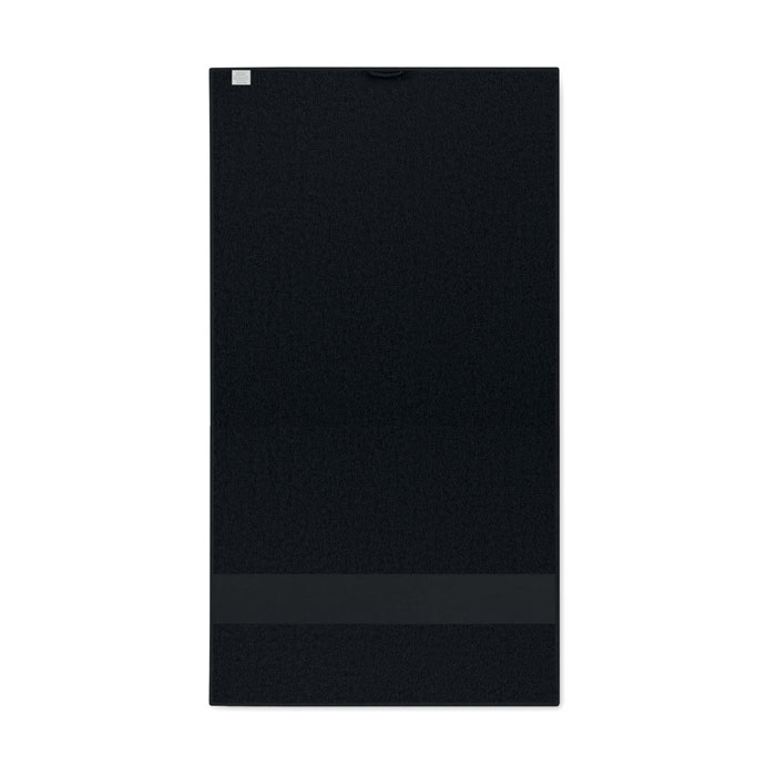 Telo in cotone organico 50x30cm Nero item picture back