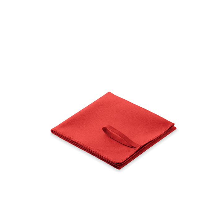 Asciugamano in microfibra Rosso item picture back