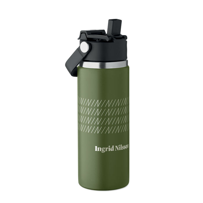Double wall bottle 500 ml Verde Scuro item picture printed