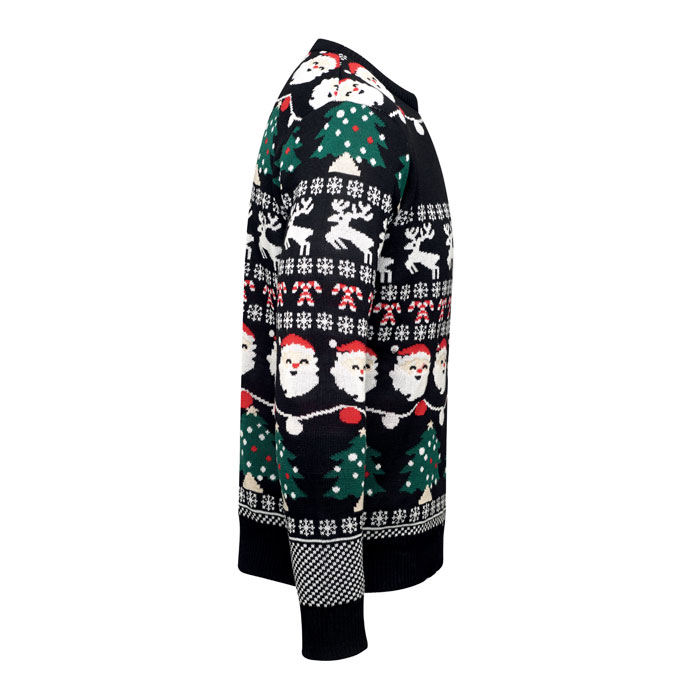 Maglione natalizio a LED L/XL Nero item picture top