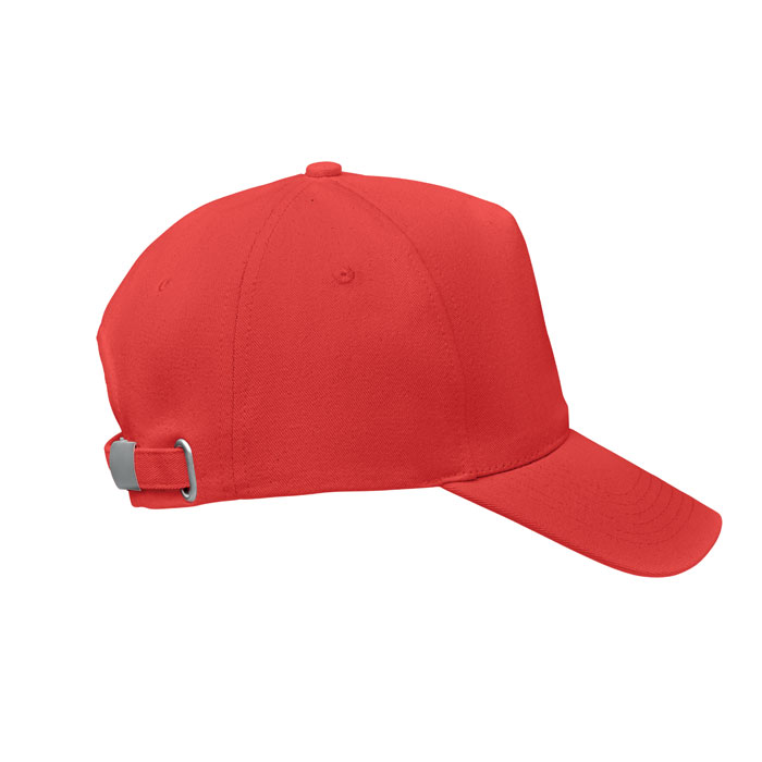 Organic cotton baseball cap Rosso item picture side