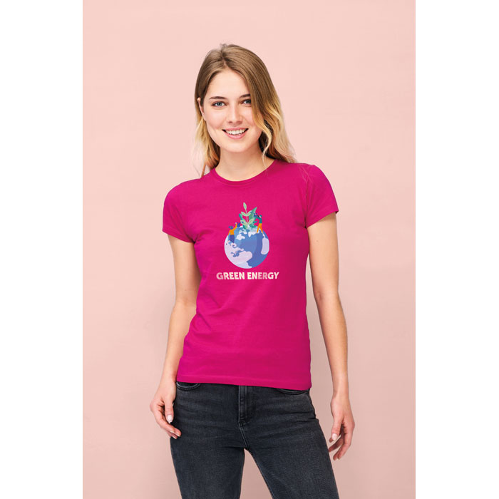 MISS WOMEN T-SHIRT 150g atoll blue item picture printed
